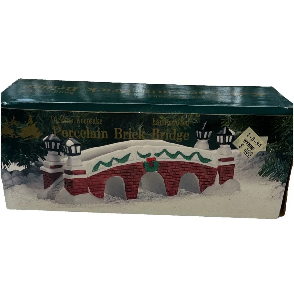 Dickens Keepsake Porcelain Brick Bridge‎ Hand-crafted